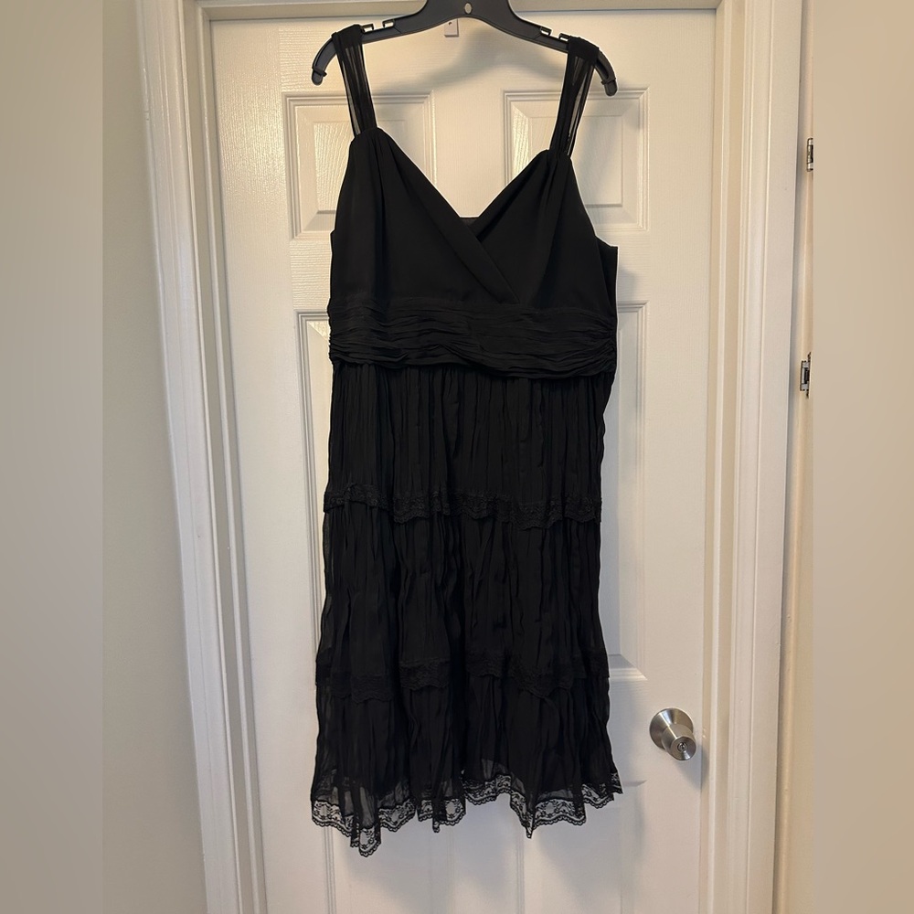 Lane Bryant size 16 beaded tiered dress